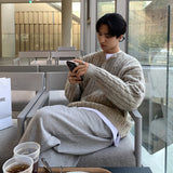 ラウンドネックケーブルニット(2COLOR)CT1096