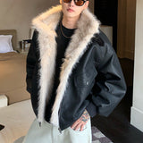 ファーカラーレザージャケット(2COLOR)CJ1053