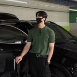 ベーシック半袖リブニット(4COLOR)CT1080