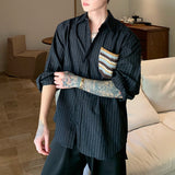 ニットポケットストライプシャツ(2COLOR)CT1171