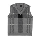 チェックニットベスト(2COLOR)CT1196