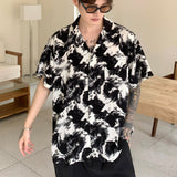 モノトーンペインティングシャツCT1136