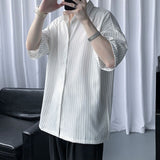 半袖ストライプシャツ(2COLOR)CT1043