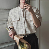 ラウンドネックチェックカーディガン(2COLOR)CT1153