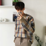 チェックルーズニットCT1174