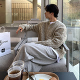 ラウンドネックケーブルニット(2COLOR)CT1096