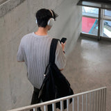 ラウンドネックサマーニット(2COLOR)CT1055