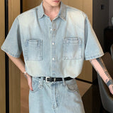 ハーフデニムシャツセットアップCS1038