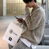 ラウンドネックケーブルニット(2COLOR)CT1096