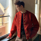 ゴールドボタンノーカラージャケット(3COLOR)CJ1051