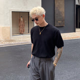 シンプルハーフスリーブニット(3COLOR)CT1160