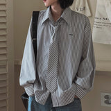 タイ付きストライプシャツ(2COLOR)CT1113