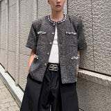 パールビジューノーカラージャケットCJ1043