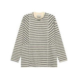 ラウンドネックボーダーカットソー(2COLOR)CT1091