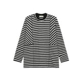 ラウンドネックボーダーカットソー(2COLOR)CT1091