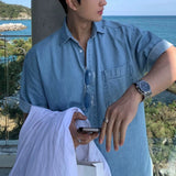 ハーフデニムシャツCT1134