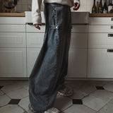 ウォッシュドワイドレッグデニムパンツCB1072