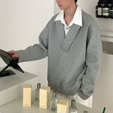 フェイクシャツスウェットトレーナー(2COLOR)CT1110