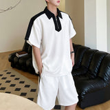 ハーフジップモノトーンセットアップ(2COLOR)CS1012