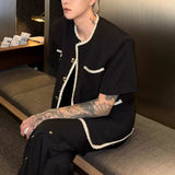 モノトーンノーカラージャケットCJ1044