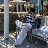 ボーダーケーブルニット(2COLOR)CT1069