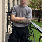 シンプルハーフスリーブニット(3COLOR)CT1160