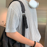 ラウンドネックサマーニット(2COLOR)CT1055