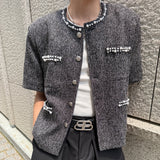 パールビジューノーカラージャケットCJ1043