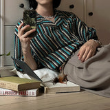 ストライプキューバシャツCT1126