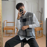 チェックニットベスト(2COLOR)CT1196