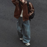 ウォッシュドワイドレッグデニムパンツCB1072