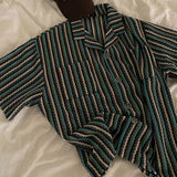 ストライプキューバシャツCT1126