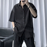 半袖ストライプシャツ(2COLOR)CT1043