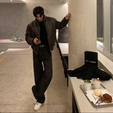 スタンドカラーレザーパッドコート(2COLOR)CJ1069