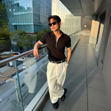 ハーフジップサマーニット(2COLOR)CT1139