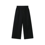 フロントボタンワイドレッグパンツ(2COLOR)CB1094