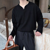 Vカットシンプルカットソー(2COLOR)CT1031