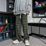チェック柄ルーズパンツ(2COLOR)CB1001