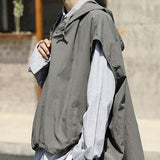 フーディー付きハーフベスト(3COLOR)CT1039