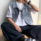 ダメージデニムベスト(2COLOR)CT1011