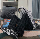 チェック柄ルーズパンツ(2COLOR)CB1001