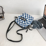 チェッカーデザインミニポシェット(4COLOR)CG1003