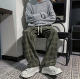 チェック柄ルーズパンツ(2COLOR)CB1001