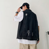 ダメージデニムベスト(2COLOR)CT1011