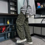 チェック柄ルーズパンツ(2COLOR)CB1001