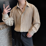 立体プリーツシャツ(2COLOR)CT1034