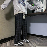 チェック柄ルーズパンツ(2COLOR)CB1001