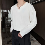 Vカットシンプルカットソー(2COLOR)CT1031