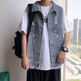ダメージデニムベスト(2COLOR)CT1011