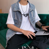 ダメージデニムベスト(2COLOR)CT1011